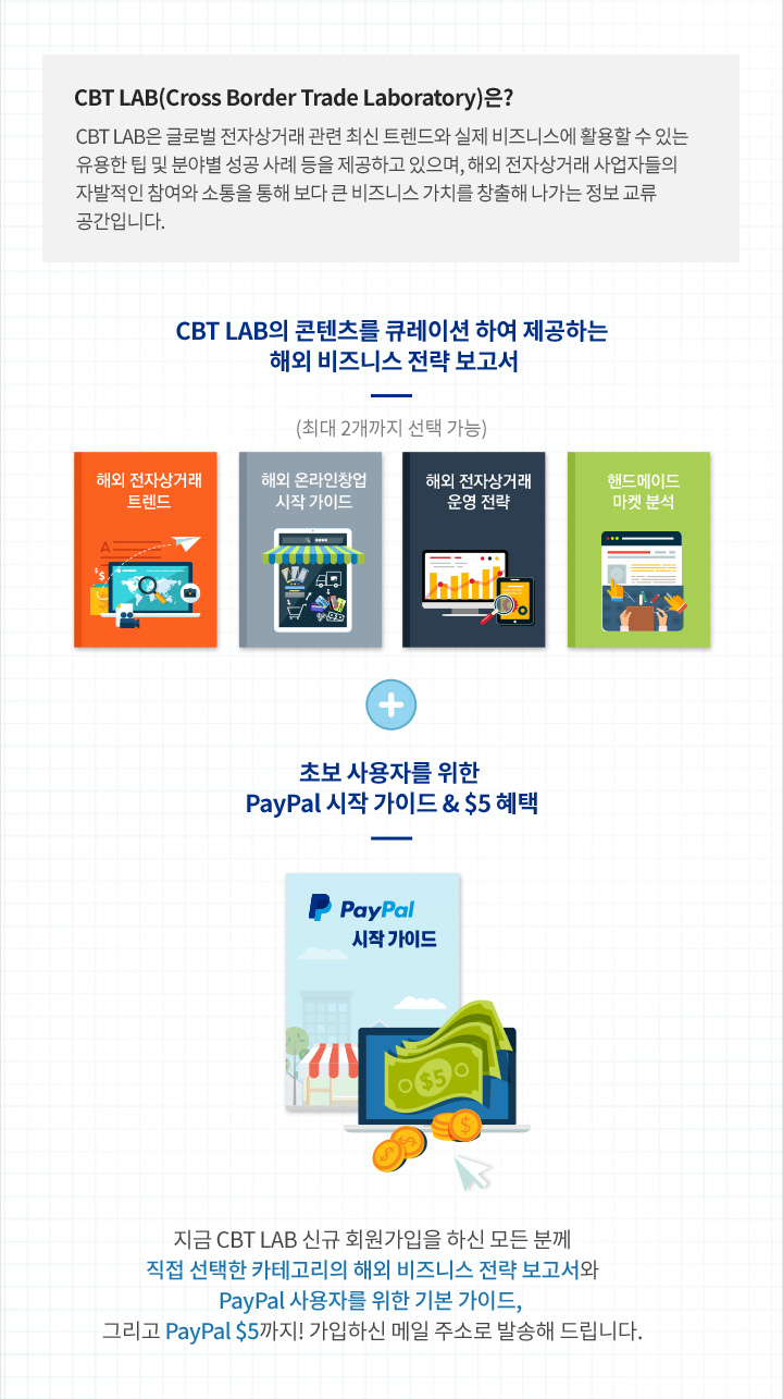 신규 회원가입하고 ::해외전자상거래커뮤니티-CBTLAB(해외전자상거래,페이팔,PayPal,글로벌셀러,해외오픈마켓)